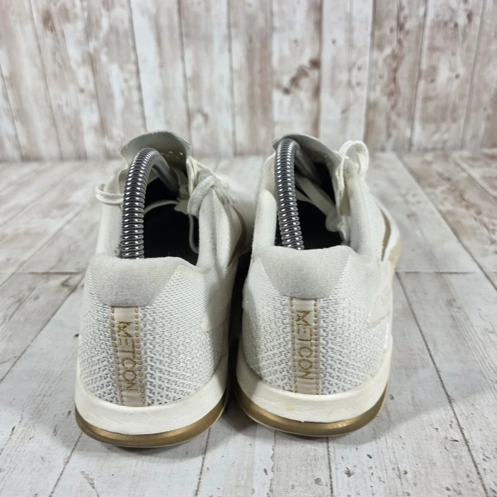 Nike Metcon 4 Womens 9.5 Sail Metallic Gold Training Shoes AV2141-120